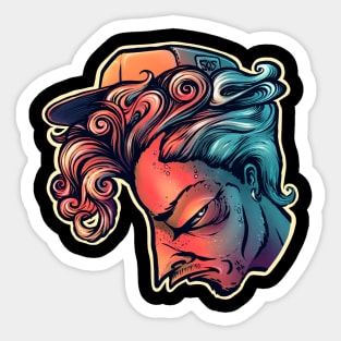 Graffiti Face Sticker